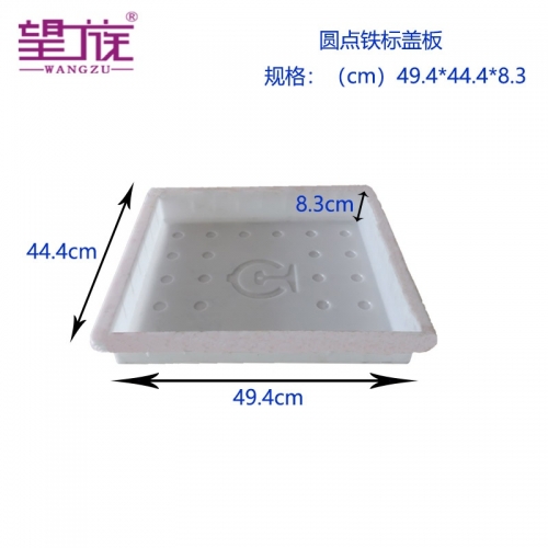 49.4*44.4*8.3cm 圓點(diǎn) 帶鐵標(biāo)蓋板